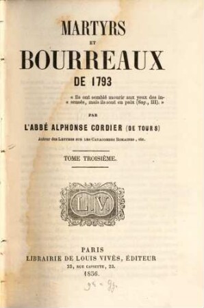 Martyrs et Bourreaux de 1793. 3