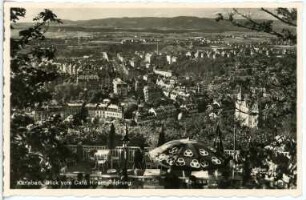 Karlsbad. Blick auf Karlsbad vom Café Hirschensprung