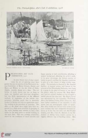 Vol. 60 (1916/1917) = No. 239: Philadelphia Art Club exhibition, 1916