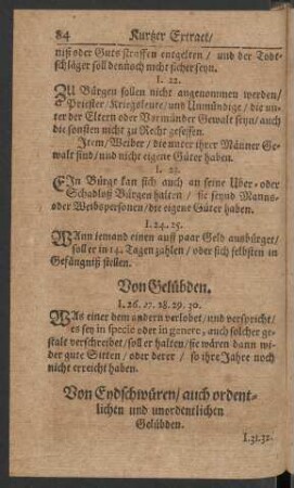 Von Gelübden.