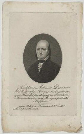 Bildnis des Thaddaeus Antonius Dereser
