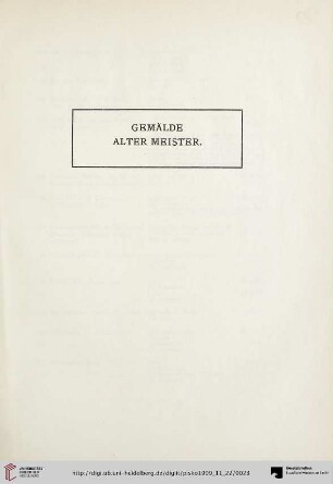 Gemälde alter Meister (Nr. 143-178)