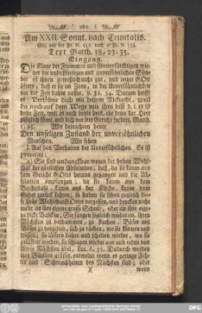 Am XXII. Sonnt. nach Trinitatis.