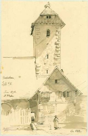 Zell am Harmersbach Bottenhäusle mit Storchenturm