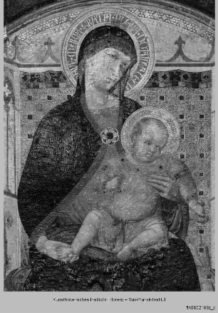 Thronende Madonna mit den Heiligen Petrus und Paulus : Thronende Madonna mit Kind