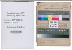 Entnazifizierung Friedrich Osterhage , geb. 15.06.1894 (Bahnbeamter)
