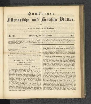 No. 82. 12. Oktober 1853