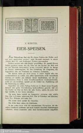 V. Kapitel. Eier-Speisen