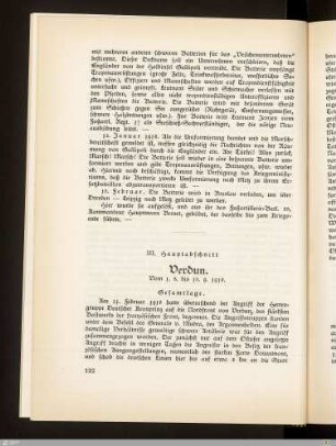 III. Hauptabschnitt - Verdun