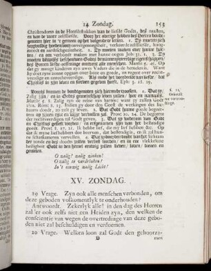 XV. Zondag. - XVII. Zondag.