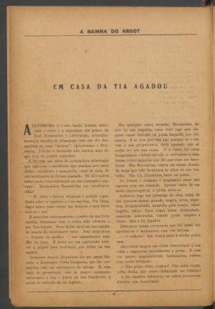 Em casa da tia Agadou