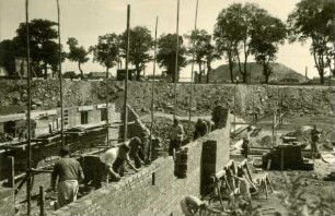 Betonschalplatten-Bauweise Mainzer Landstraße, 1947-1948