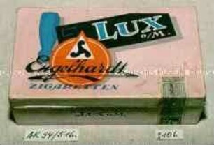 Pappschachtel für 50 Stück Zigaretten "Engelhardt LUX o/M."