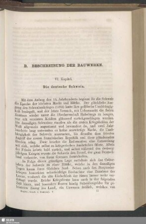 B. Beschreibung der Bauwerke