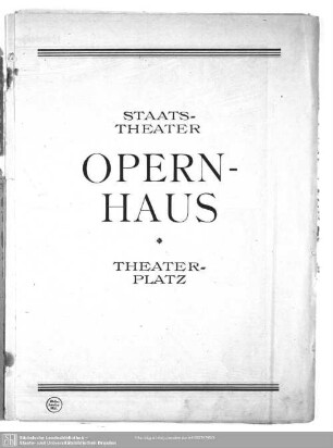 Staatstheater, Opernhaus