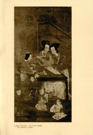 Ladies writing. By Torin (Ming). Mr. Charles L. Freer