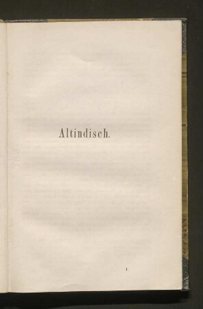 Altindisch Schrift.