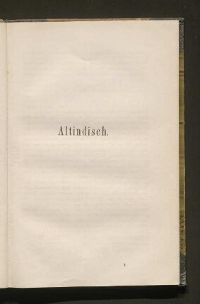 Altindisch Schrift.