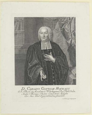 Bildnis des Carolvs Gottlob Hofmann