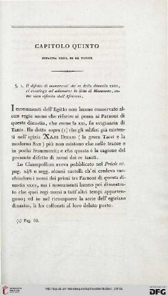 Capitolo quinto: Dinastia XXIII di Re Taniti