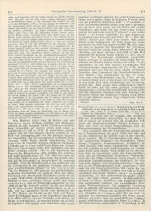 474-476 [Rezension] Hermelink, Heinrich, Katholizismus und Protestantismus in der Gegenwart, vornehmlich in Deutschland. 2., erw. Aufl