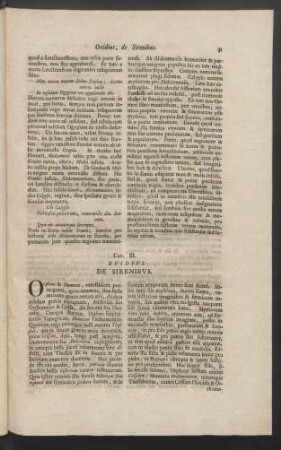 Cap. III. Ovidius. De Sirenibus