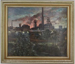Gemälde, Darstellung einer Zeche