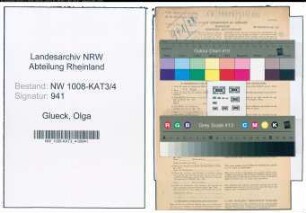 Entnazifizierung Olga Glueck , geb. 15.12.1913 ()