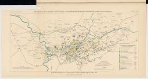Rhein-Ruhrhäfen: Lageplan der Kohlebergwerke des Ruhrgebiets (aus: Atlas zur Zeitschrift für Bauwesen, hrsg. v. Ministerium der öffentlichen Arbeiten, Jg. 65, 1915)