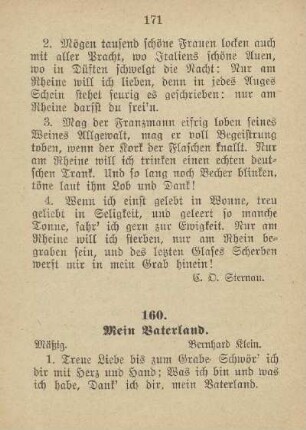 160. Mein Vaterland