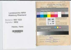 Entnazifizierung Hans Heicks , geb. 04.05.1890 (Landwirt)