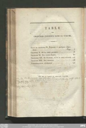 Table Des Chapitres Contenus Dans Ce Volume.