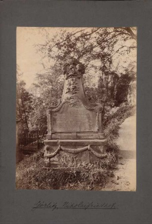 Grabstein auf dem Nikolaikirchhof, Görlitz: Ansicht