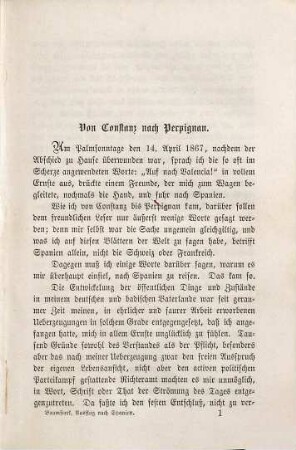 Mein Ausflug nach Spanien im Frühling 1867