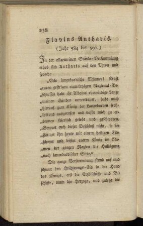 Flavius Autharis. (Jahr 584 bis 590.)