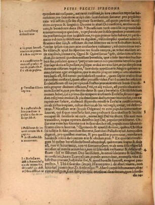 Ad Regvlas Ivris Canonici Commentaria D. Petri Peckii IC. Et Ordinarii Ivris Professoris : Eiusdem de Sacrosanctis & Catholicis Christi Ecclesiis reparandis, Liber vnus