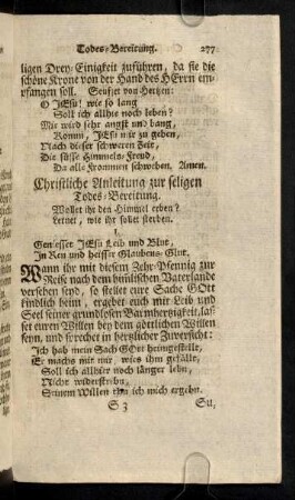 277-289, Christliche Anleitung zur seligen Todes-Bereitung