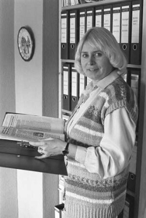 Karlsruher Kandidatin für die Bundestagswahl am 6. März 1983 Bundestagsabgeordnete Rita Fromm
