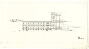 Gsaenger, Gustav; München; Hallenbad - Westseite (Ansicht)