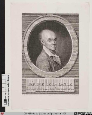 Bildnis Joseph-Jérôme Lefrançais de Lalande