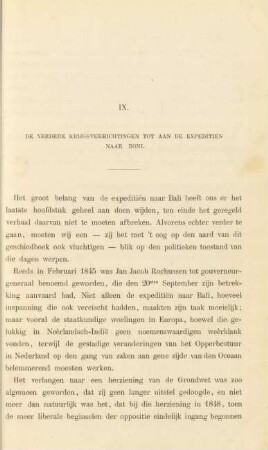 IX. De verdere krijgsverrichtingen tot aan de expeditien naar Boni