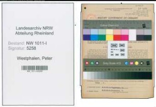 Entnazifizierung Peter Westphalen , geb. 17.10.1897 (Lebensmitteleinzelhaendler)