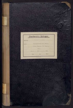 Gräfrath: Bergischer Verein für Gemeinwohl Ortsgruppe Gräfrath 1902-1920