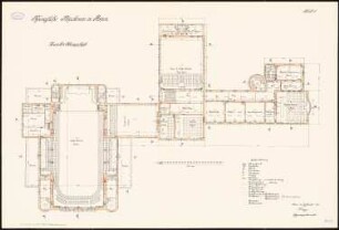 Königliche Akademie, Posen: Grundriss 2. Obergeschoss 1:100