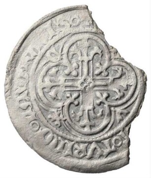 Fundmünze, Meißner Groschen, um 1393 - 1395