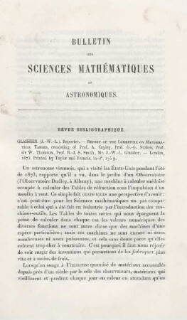 Revue Bibliographique.
