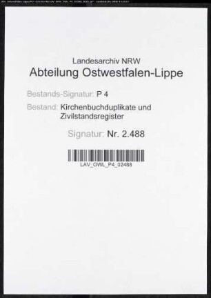 Zivilstandsregister von Ergste (GAHT 1810). (Gemeinde: Ergste, Kreis Iserlohn)