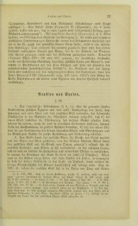 Arabien und Syrien