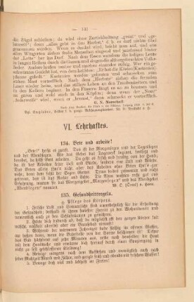 VI. Lehrhaftes