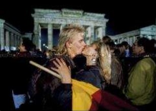Feier zur Wiedervereinigung am Brandenburger Tor